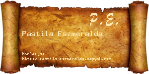 Pastila Eszmeralda névjegykártya